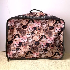 LESPORTSAC cats linen storage travel organizer bag